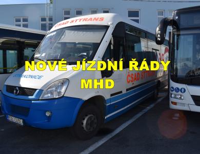 Nové jízdní řády MHD
