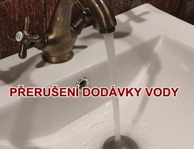 Přerušena dodávka pitné vody 