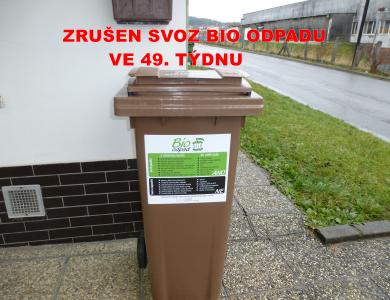 Zrušen svoz BIO-odpoadu