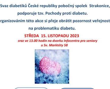 Pozvánka Pochod proti diabetu 