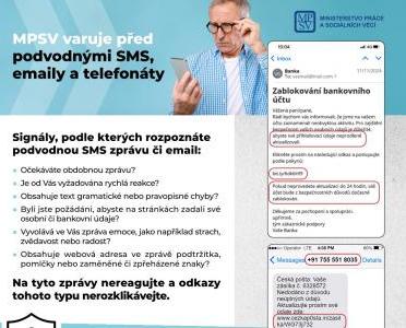 Pozor na podvodné SMS, e-maily a telefonáty! Pozor na podvodné SMS, e-maily a telefonáty!