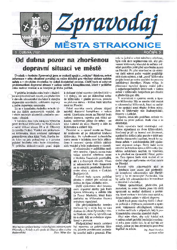 uvodní stránka zpravodaje