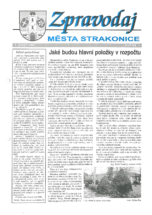 uvodní stránka zpravodaje