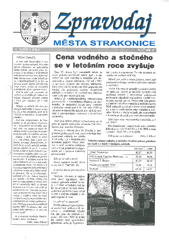 uvodní stránka zpravodaje