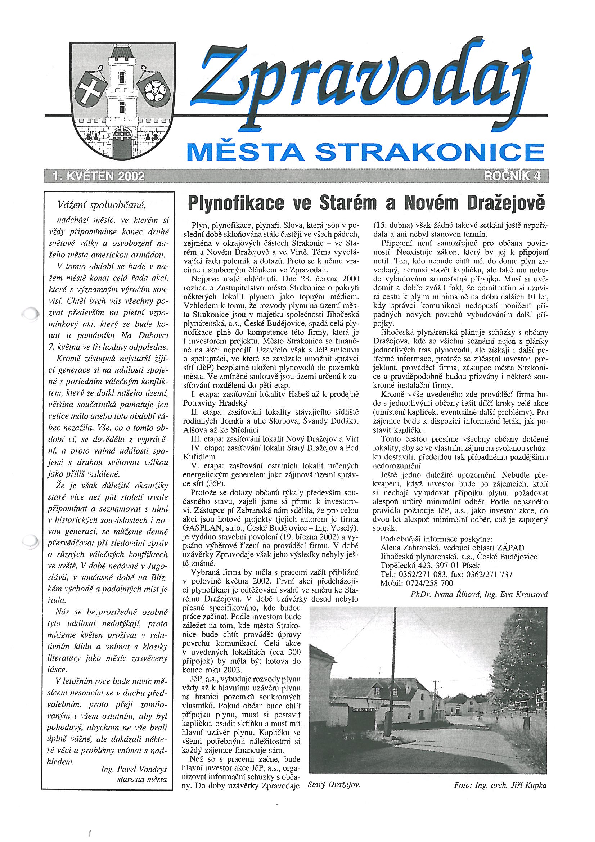 uvodní stránka zpravodaje