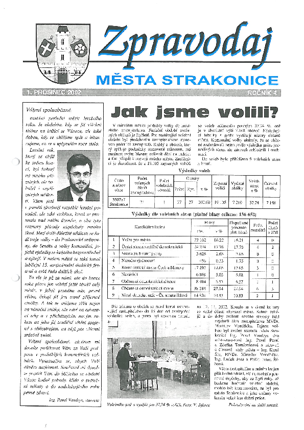 uvodní stránka zpravodaje