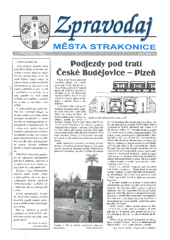 uvodní stránka zpravodaje