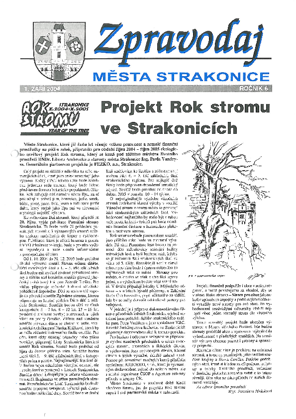 uvodní stránka zpravodaje