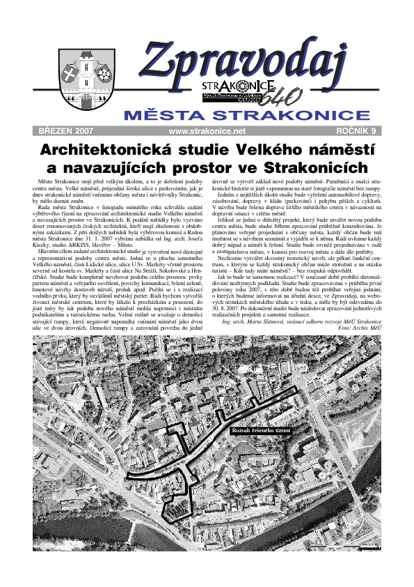 uvodní stránka zpravodaje