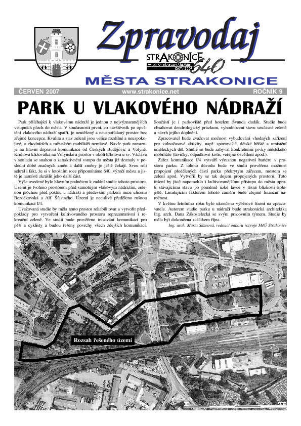 uvodní stránka zpravodaje