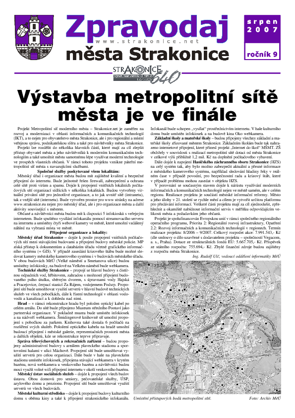 uvodní stránka zpravodaje