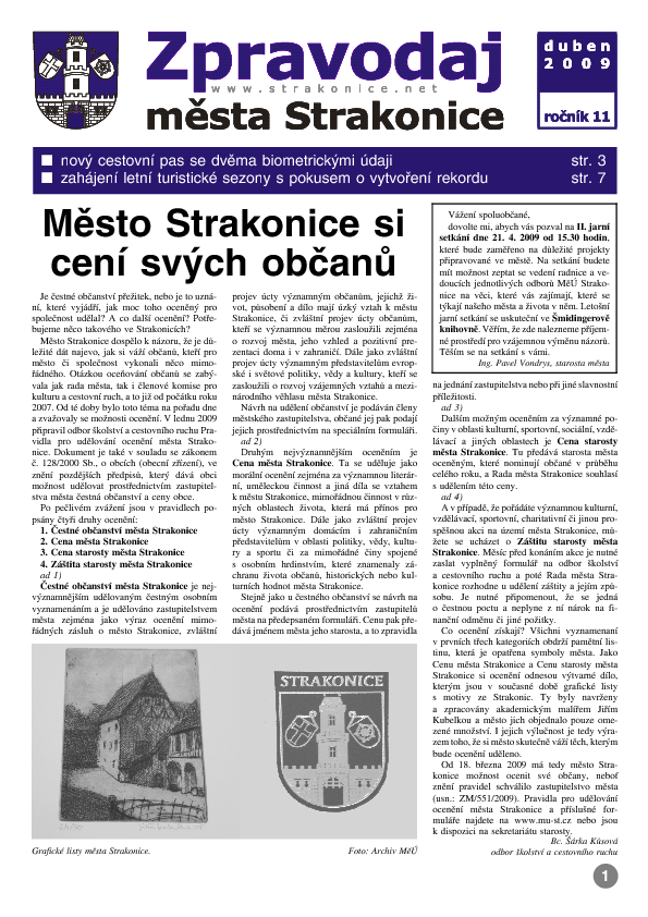 uvodní stránka zpravodaje