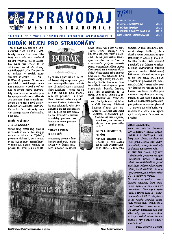 uvodní stránka zpravodaje