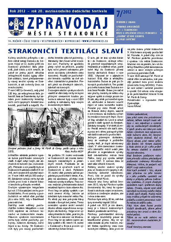 uvodní stránka zpravodaje