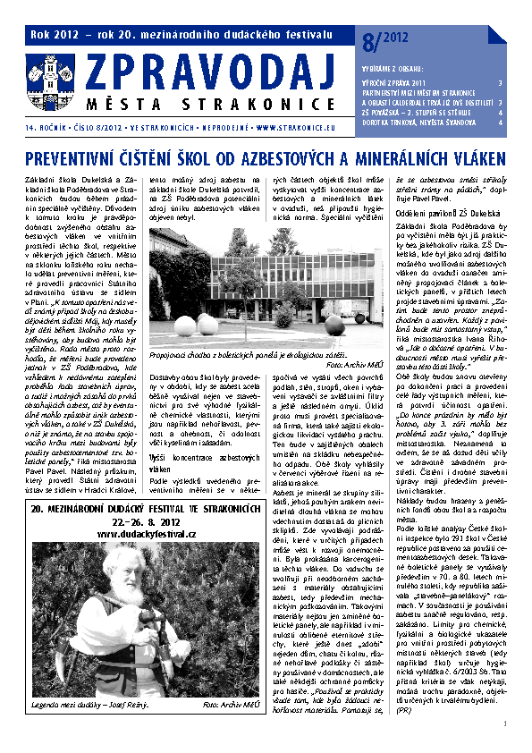 uvodní stránka zpravodaje