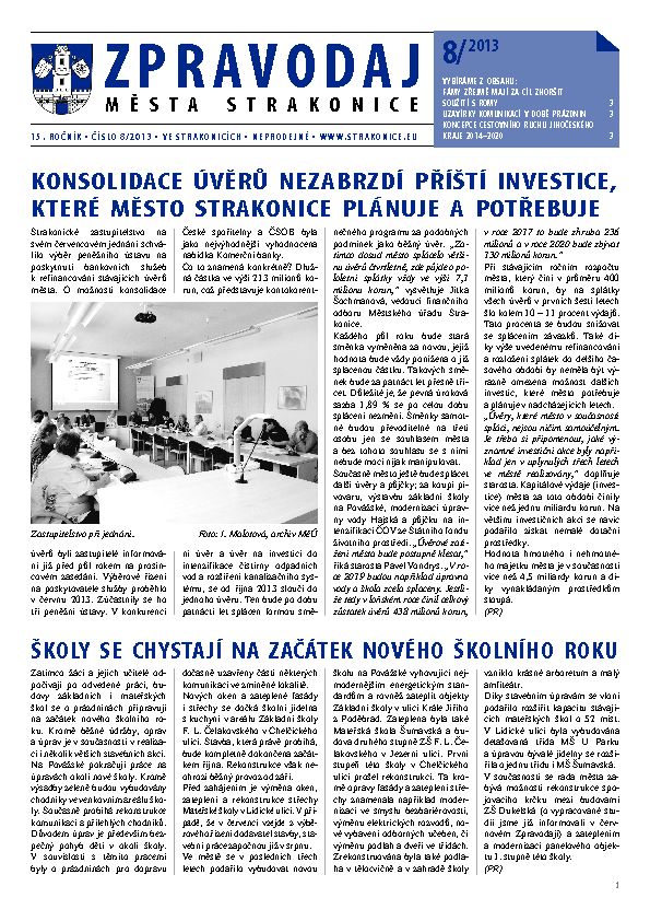 uvodní stránka zpravodaje
