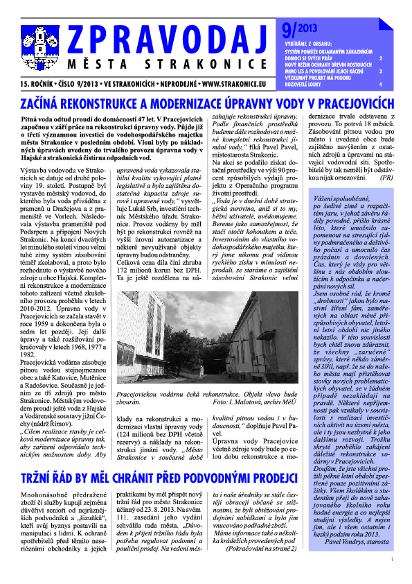 uvodní stránka zpravodaje