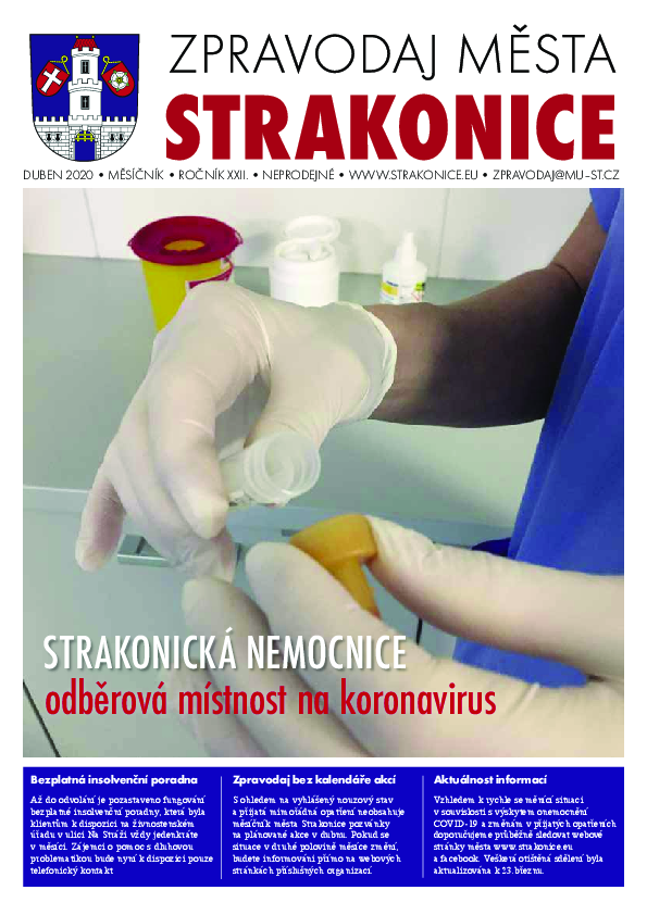 uvodní stránka zpravodaje