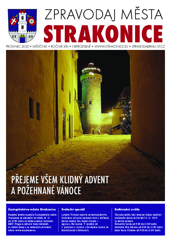 uvodní stránka zpravodaje