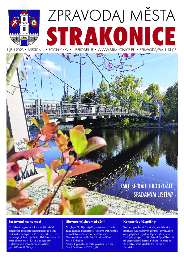 uvodní stránka zpravodaje