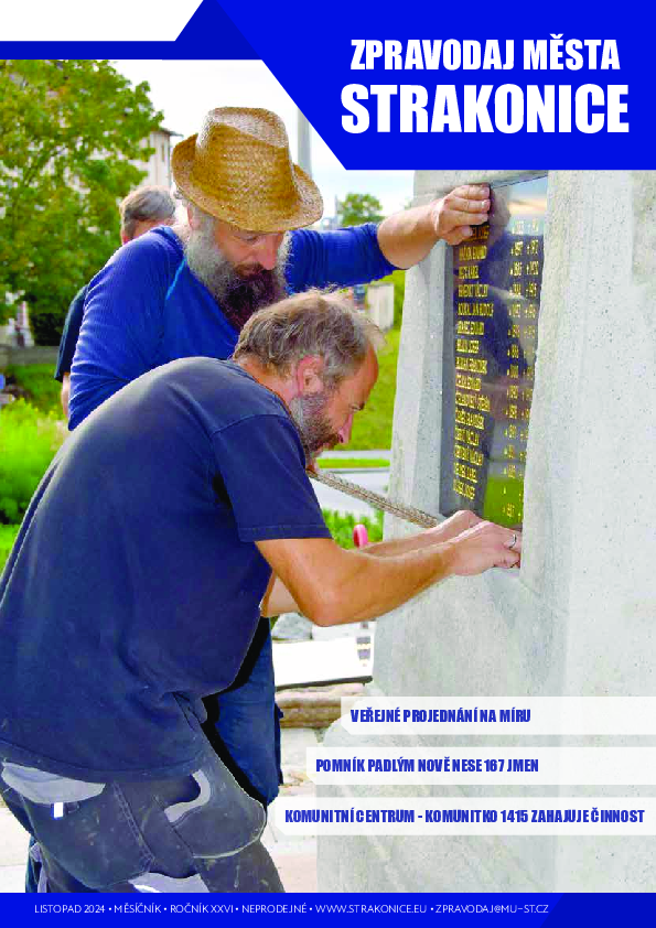 uvodní stránka zpravodaje